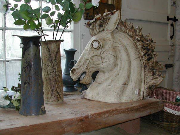 Tullylish Pottery ceramic horse head